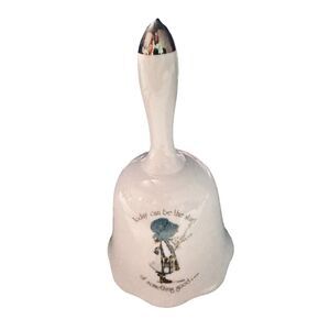 Hollie Hobbie Rare Bell Vintage 70’s, “Today Can Be The Start Of Something Good"